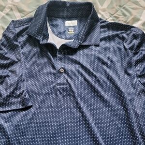Greg Norman Men's Navy Blue Polo Shirt